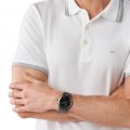 Gift set: Grey minimalistic quartz watch with wallet Collezione Primavera / Estate Michael Kors